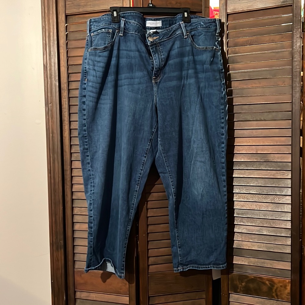 24w denim cropped jean